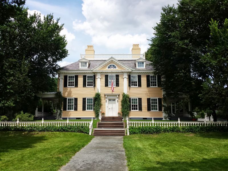 Colonial Revivals with Heavy Ornamentation