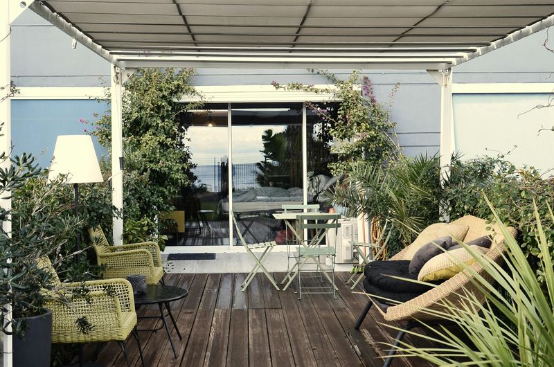 Old, Faded Outdoor Furniture
