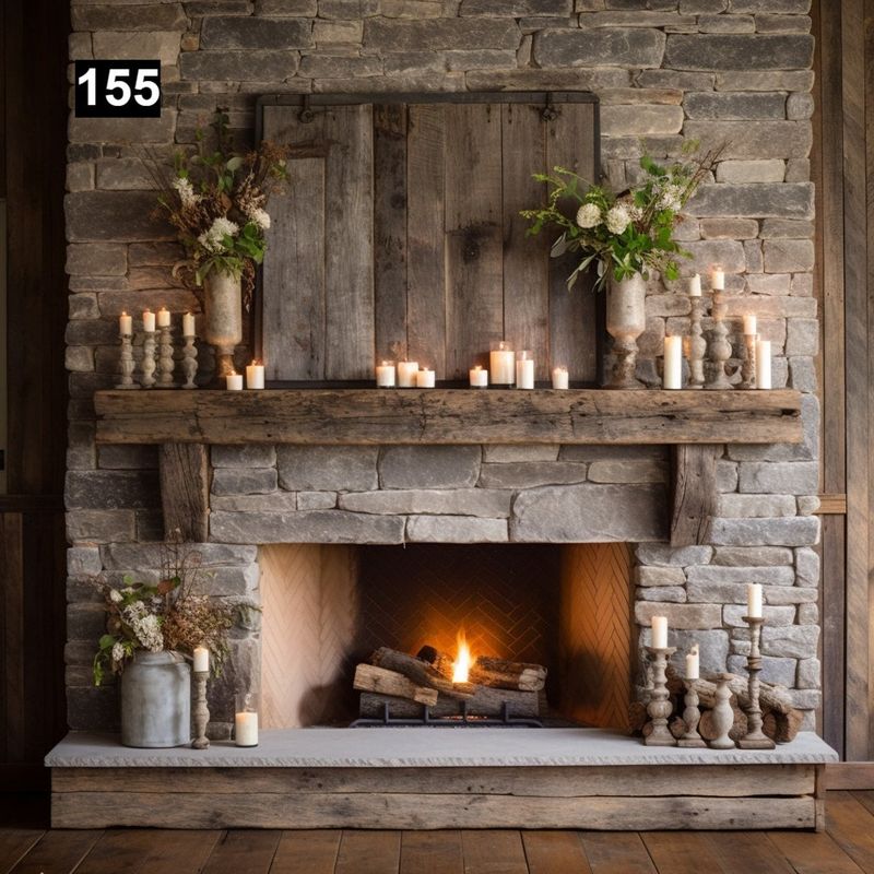 15 Functional And Stylish Farmhouse Living Room Ideas (Plus 5 You Will Absolutely Love) - Decor Hint Fireplace with rustic mantle