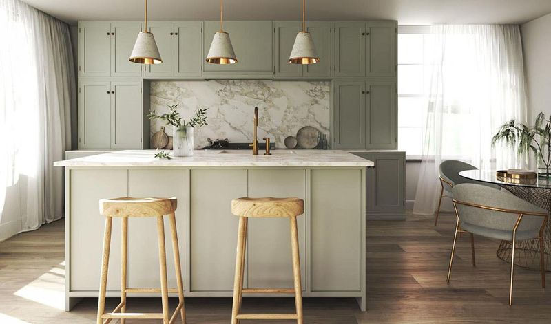 3 Kitchen Colors Designers Say You Should Try In Irwin Homes + 5 More Picks That Always Work - Decor Hint Soft Sage Green