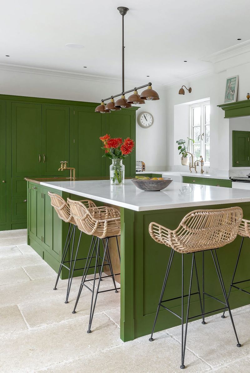 9 Underrated Paint Colors Designers Always Use In Kitchens (And 9 They Say To Stay Away From) - Decor Hint Lime Green (Stay Away)