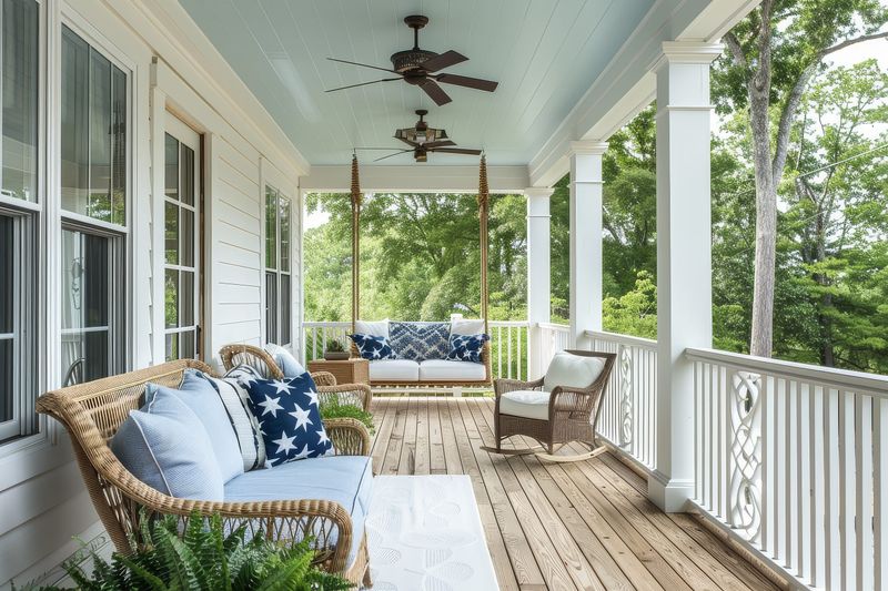 Porch Ceiling in Haint Blue