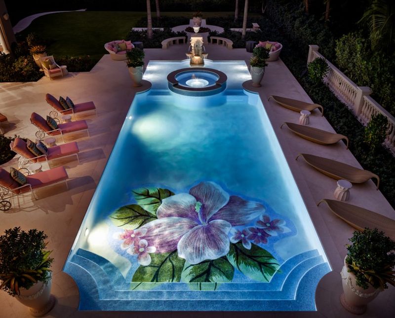 37 Stylish Poolside Designs That Make Everyday Feel Like Vacation - Decor Hint Poolside Outdoor Art Installation