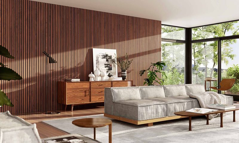 Wood Paneling And Warm Tones