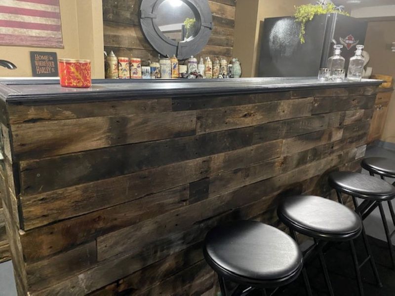 Quick Weekend Home Upgrades Pennsylvania DIYers Love - Decor Hint Basement Bar Transformation