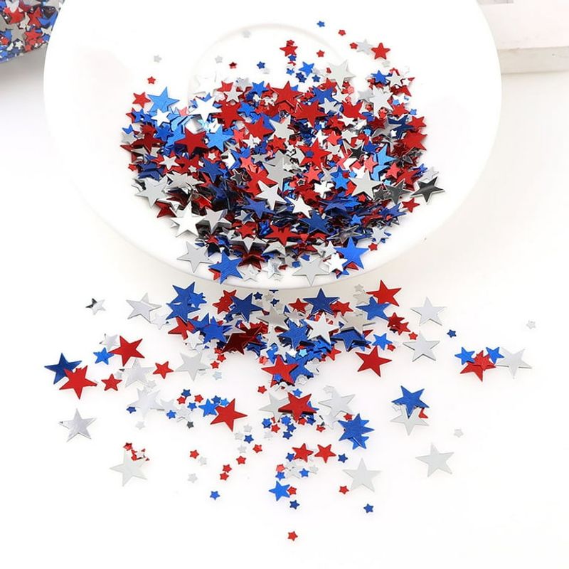 Make Your Fourth Sparkle With These 16 Red White & Blue Decor Tips - Decor Hint Star Confetti Scatter