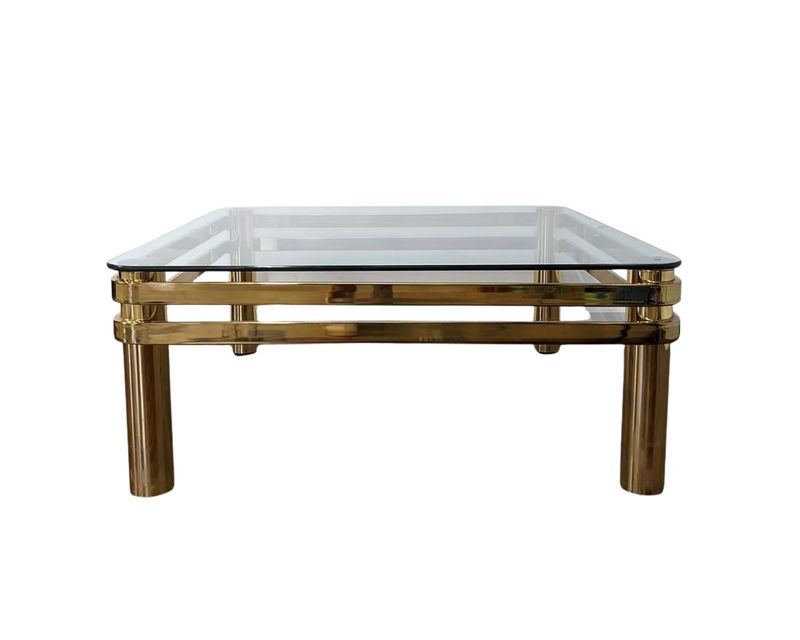 12 Vintage California Home Décor Pieces That Aren't Worth a Dime (And 5 That Still Shine) - Decor Hint Brass and Glass Coffee Tables