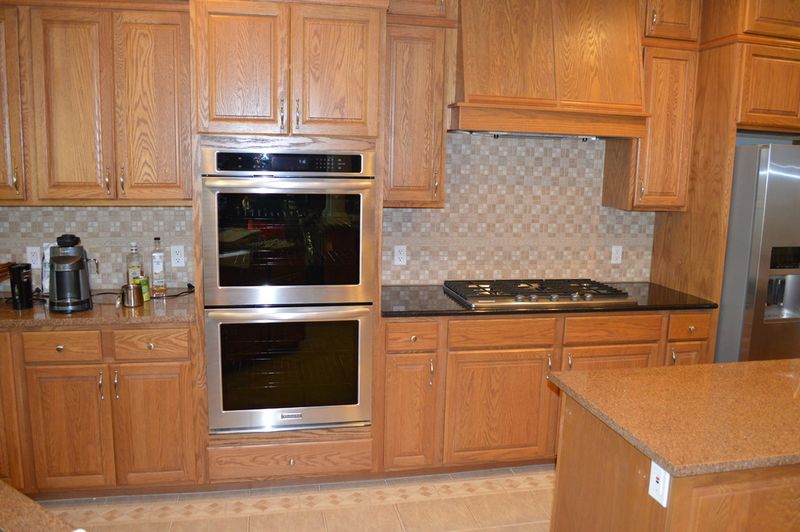 Oak cabinetry