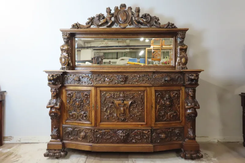 The Window To Get These High-Value Vintage Pieces Is Closing Here's Where To Find Them In Time - Decor Hint Hand-carved Victorian wood sideboards