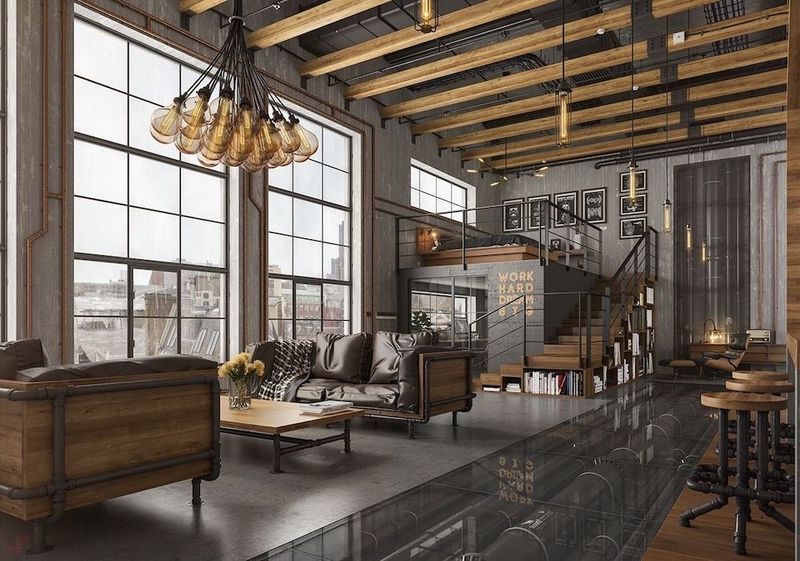 Industrial Factory Lighting Adds Authentic Character Overhead