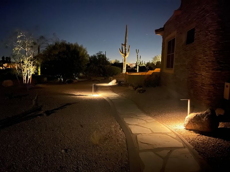 10 Desert-Friendly Exterior Design Ideas From Arizona Homes - Decor Hint Solar-Powered Landscape Lighting