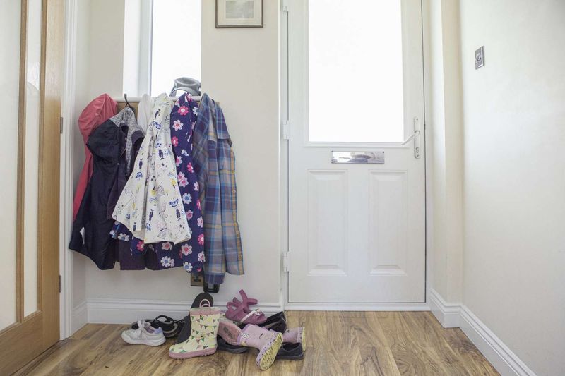 Cluttered Coat Rack