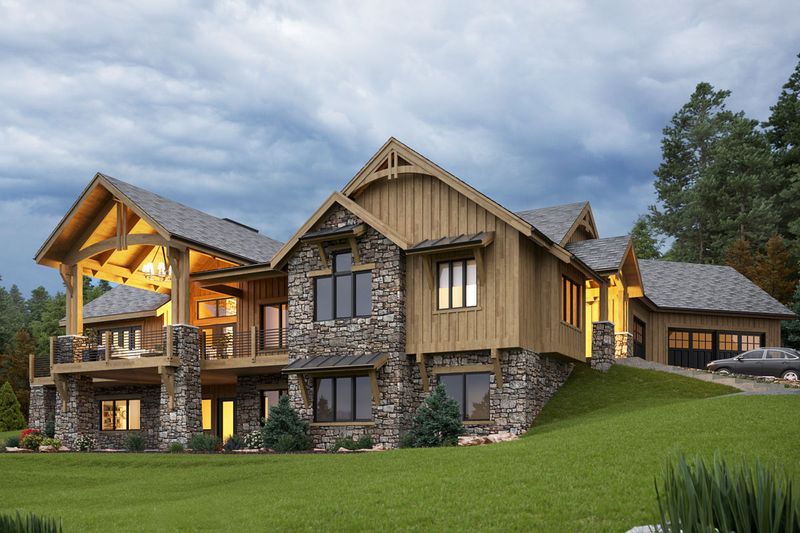 12 Of The Best Mountain-Style House Plans Combining Rustic And Contemporary Design - Decor Hint Cascade Craftsman