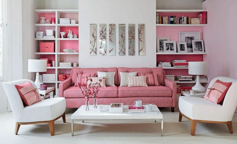 Texas Living Rooms: 8 Couch Colors That Need To Go And 8 That Steal The Show - Decor Hint Baby Pink