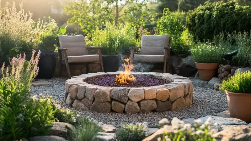 12 Effortlessly Cool Outdoor Spaces You'll Spot All Over California Neighborhoods - Decor Hint Bohemian Backyard Fire Pits