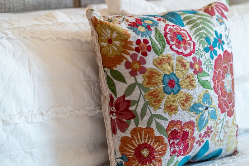 Floral Patterned Throw Pillows