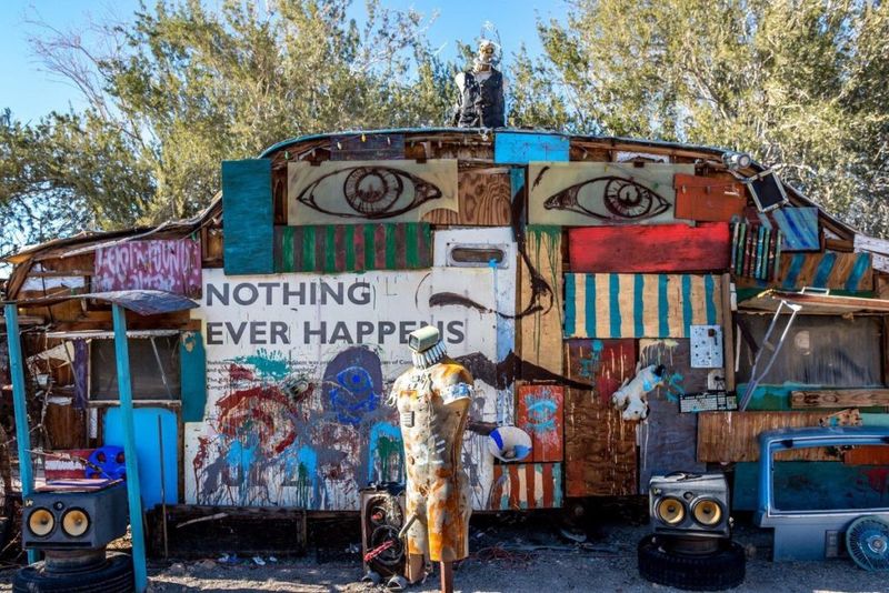 We've Tracked Down The Most Colorful Homes In The World - Decor Hint Slab City's East Jesus Art House