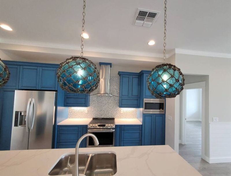 Timeless New England Lighting Trends Making A Stylish Comeback - Decor Hint Fisherman's Glass Float Pendants