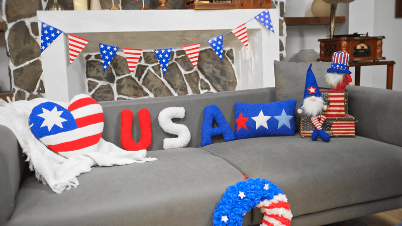 15 Creative Decor Ideas To Transform Your Home For The Fourth Of July - Decor Hint Patriotic Pillow Covers And Throws