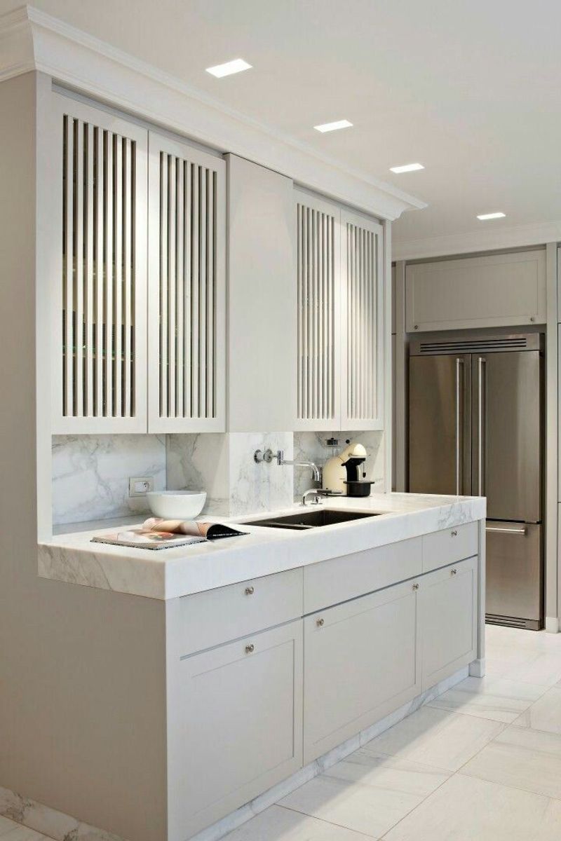These Are The 16 Most Versatile Kitchen Cabinet Styles, Say Interior Designers - Decor Hint Louvered Cabinets