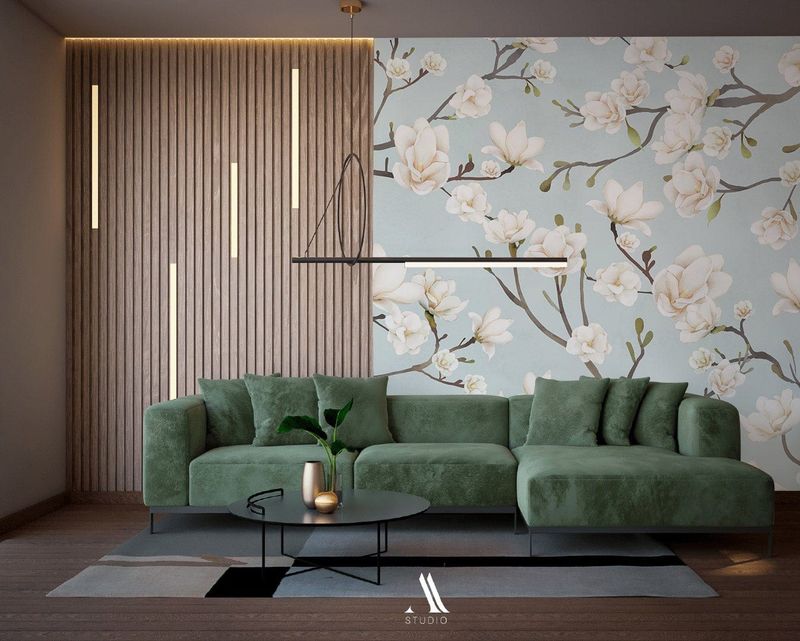 Magnolia-Print Wallpaper