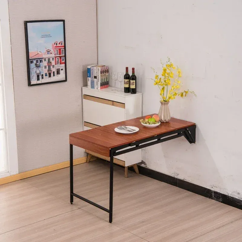 14 Small Kitchen Ideas That Prove Size Doesn't Matter - Decor Hint Fold-Down Tables Create Instant Workspace