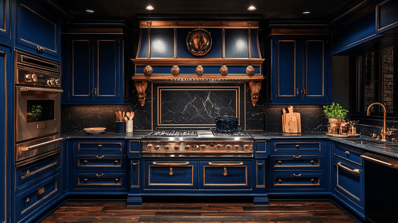 12 Kitchen Colors Designers Say You Should Try In 2025 Instead Of Many Shades Of Green (Plus 6 More Gorgeous Shades) - Decor Hint Midnight Navy