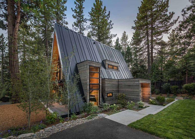 12 Of The Best Mountain-Style House Plans Combining Rustic And Contemporary Design - Decor Hint A-Frame Reimagined