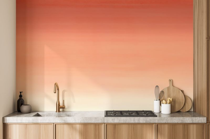 Ombre Kitchen Walls