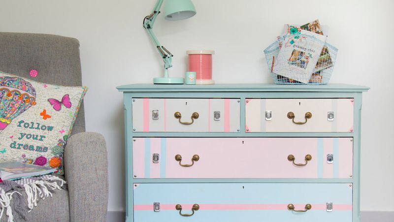 Multi-Toned, Hand-Painted Accent Furniture