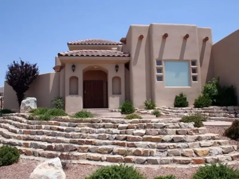 Overdone Pueblo Revival Adobe Facades