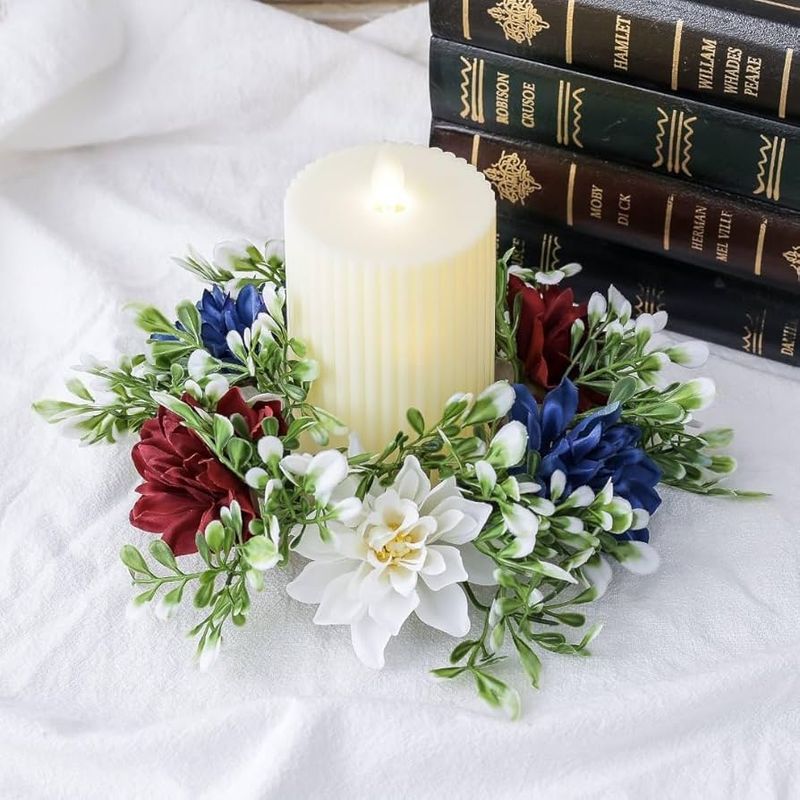 Make Your Fourth Sparkle With These 16 Red White & Blue Decor Tips - Decor Hint Color-Coordinated Candles