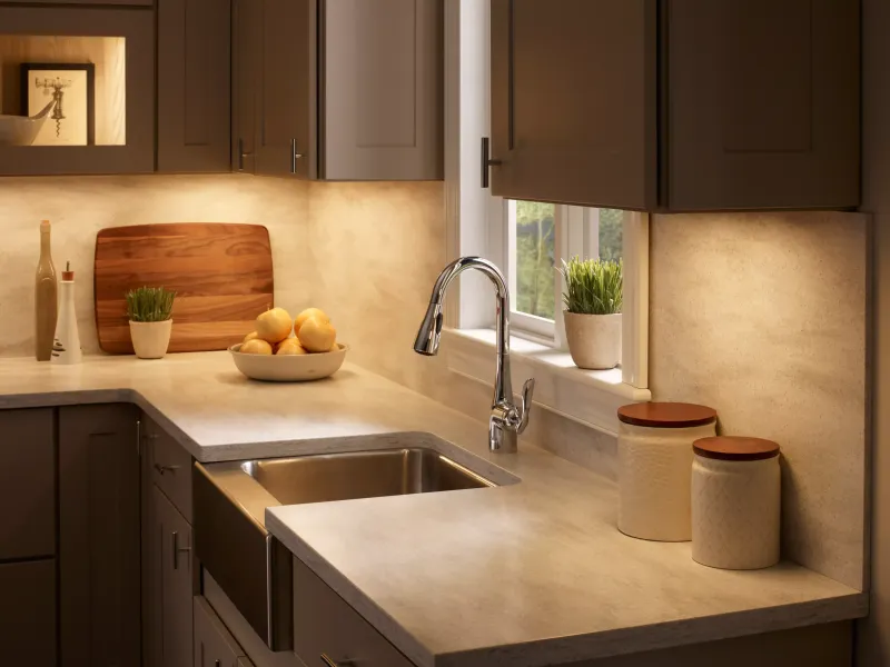 Installing Under-Cabinet Lighting for Kitchen Brightness