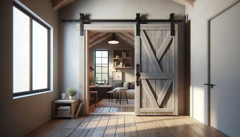 This Studio Cabin Is Small But Stunning 13 Features That Add Major Charm - Decor Hint Sliding Barn Door