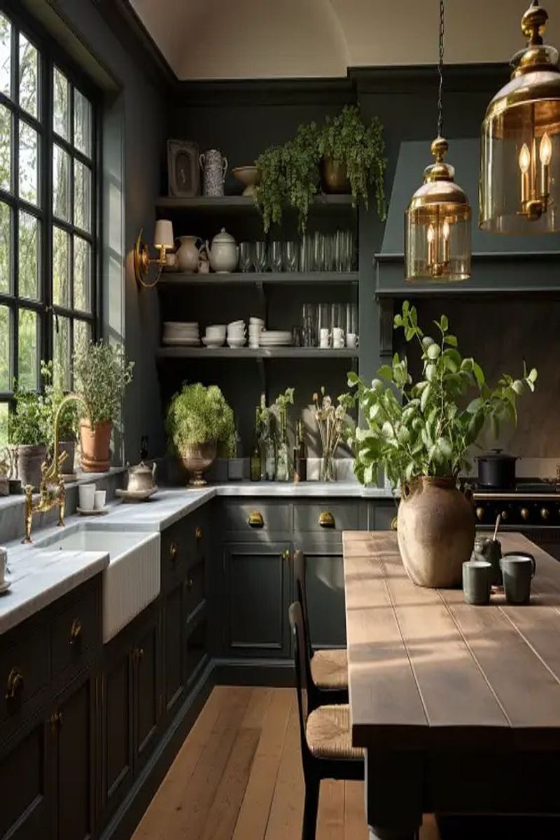 11 Perfect Kitchen Color Combos And 3 That Might Ruin Your Appetite - Decor Hint Deep Forest Green & Gold