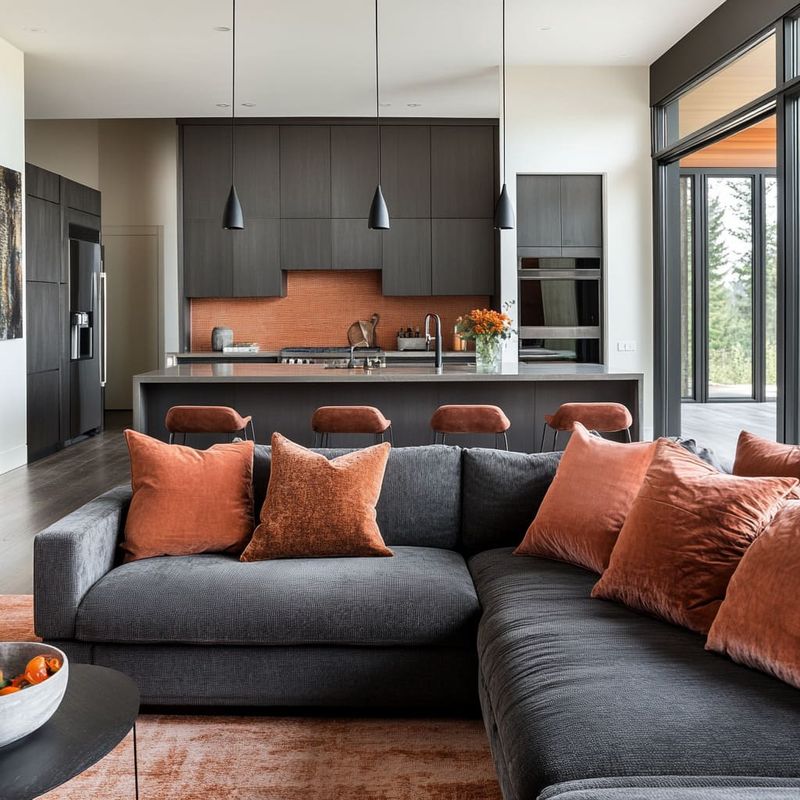 In My Experience, These 10 Sofa Colors Don't Work Well In Oregon Here's What Looks Fresh Instead - Decor Hint Rust Orange: Competes With Our Seasonal Beauty