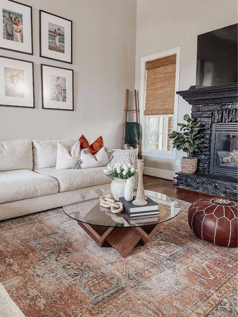 14 Must-Have Items For A Cozy Stylish Living Room - Decor Hint Statement Coffee Table