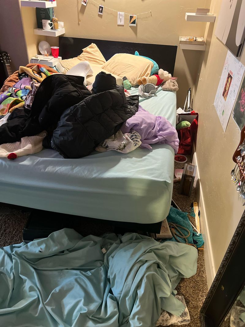 10 Things You Should Never Keep In Your Bedroom & 10 Items Everyone Needs - Decor Hint Dirty Laundry Piles (never keep)