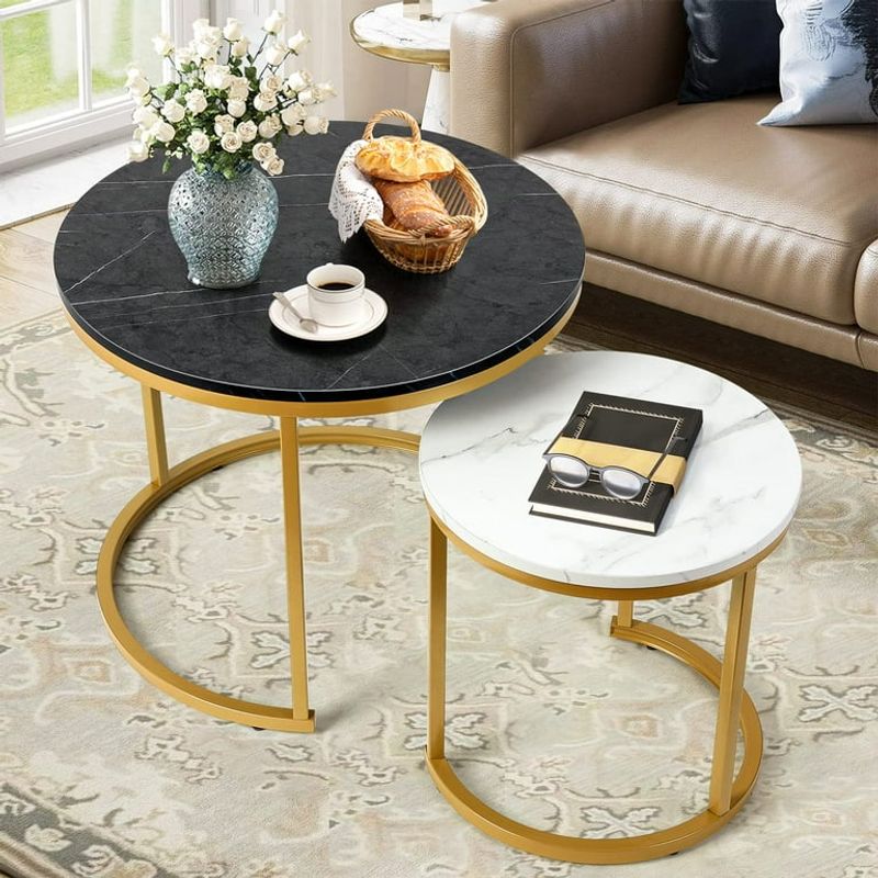 Maximize Your Space 13 Stylish Designs For Small Living Rooms - Decor Hint Nesting Coffee Tables
