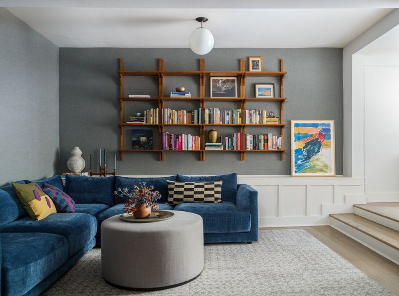 Floating Bookshelf Installation