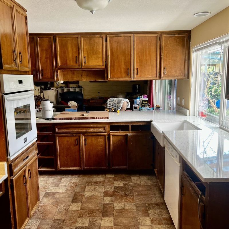 Heavy Oak Cabinetry