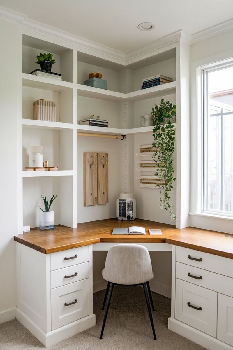 25 Corner Solutions That Turn Dead Space Into Your Favorite Spot - Decor Hint Built-In Corner Desk
