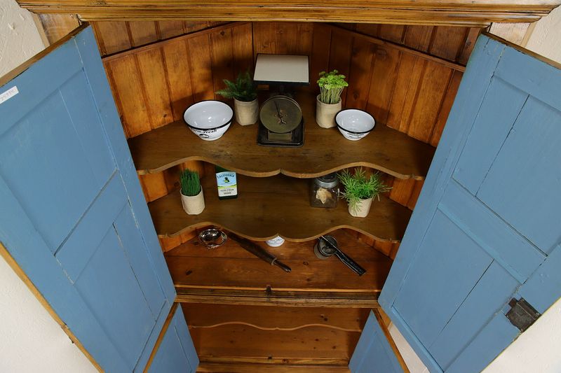 Painted Corner Cupboards