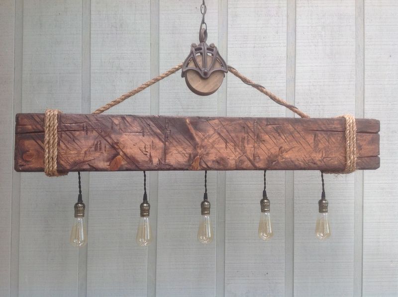 Southern Glow: Lighting Styles Found In Georgia Farmhouses - Decor Hint Reclaimed Barn Pulley Fixtures