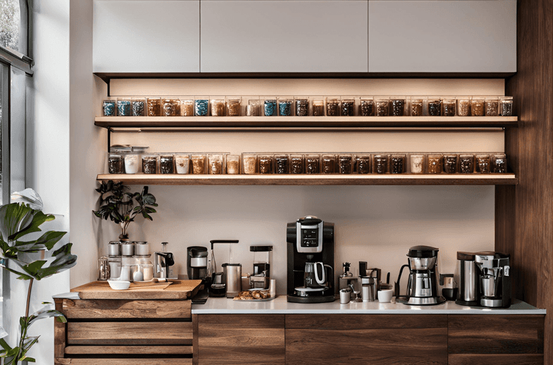 22 Ways To Modernize An Outdated Kitchen Without Totally Replacing It - Decor Hint Create A Coffee Station