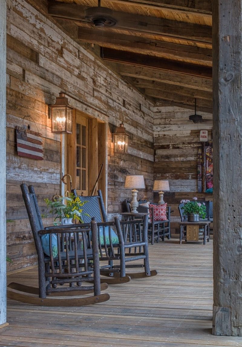 24 Screened-In Porch Ideas That Will Make Your Home The Ultimate Retreat - Decor Hint Rustic Wooden Beams