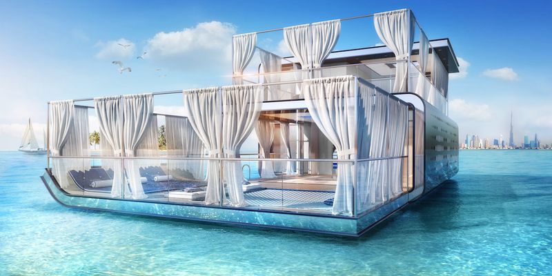 13 Distinctive Homes Built With Nature In Focus - Decor Hint The Floating Seahorse Villas in Dubai
