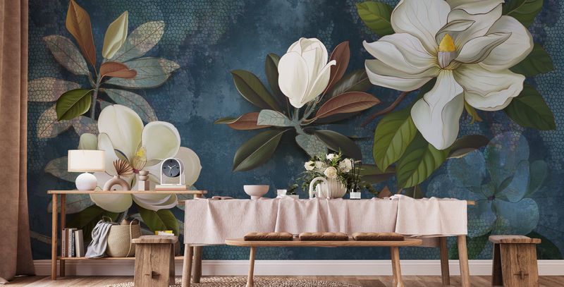 11 Dining Room Updates Keeping Georgia Homes Effortlessly Stylish - Decor Hint Statement Wallpaper Moments