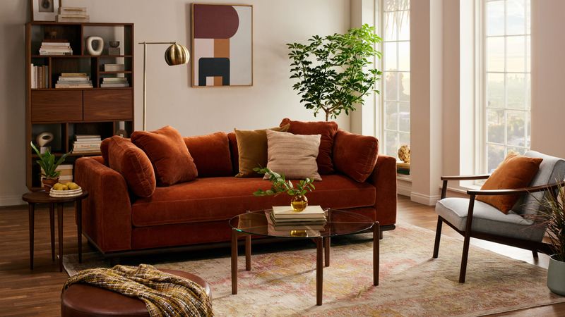 10 Couch Colors That Make Washington Homes Look Tired And 10 That Feel Modern - Decor Hint Fresh: Rust Orange