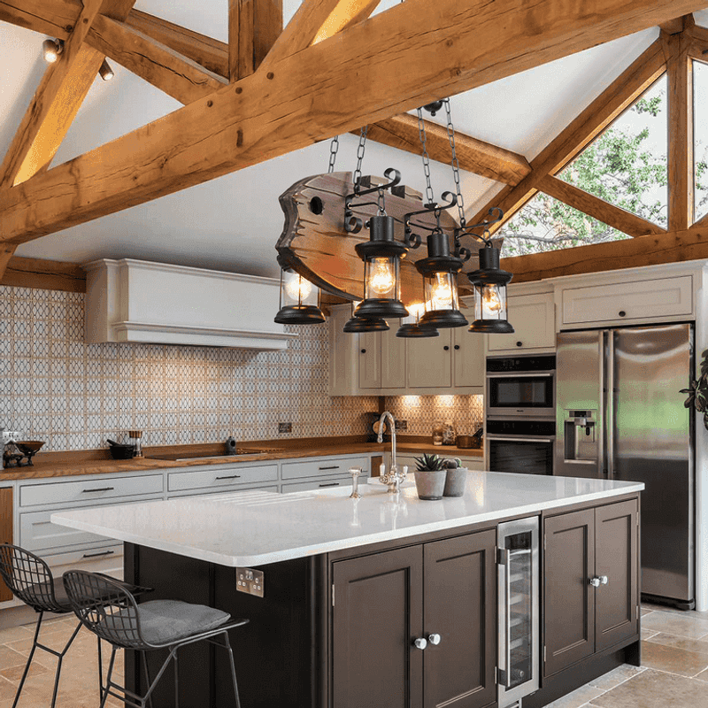 How To Achieve Country Chic Style In Your Kitchen: 17 Simple Tips - Decor Hint Incorporate Antique Lighting